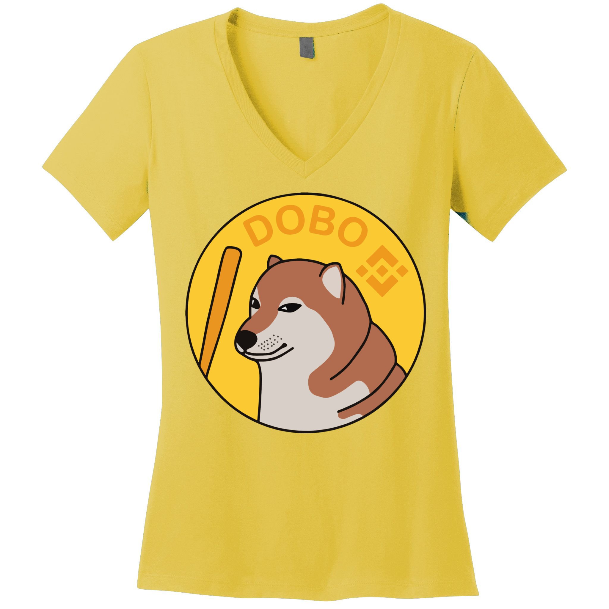 Dogebonk Solona Bonk Coin Logo Women's V-Neck T-Shirt
