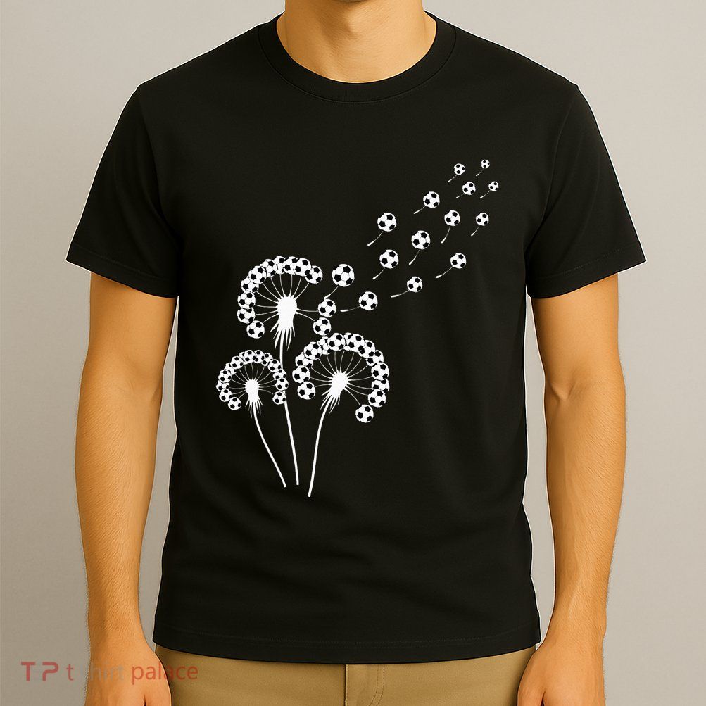 Dandelion Soccer Ball For Soccer Player Soccer T-Shirt