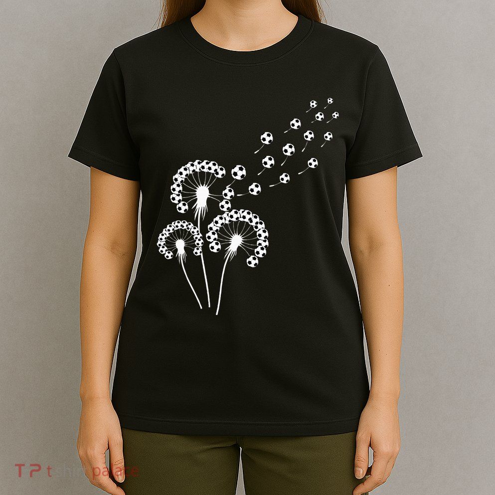 Dandelion Soccer Ball For Soccer Player Soccer T-Shirt