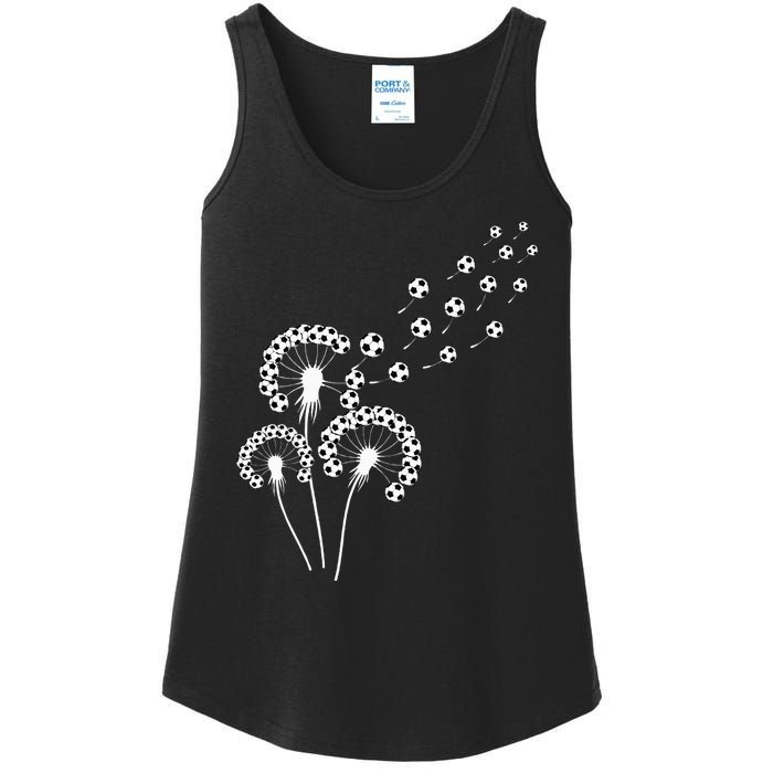 Dandelion Soccer Ball For Soccer Player Soccer Ladies Essential Tank