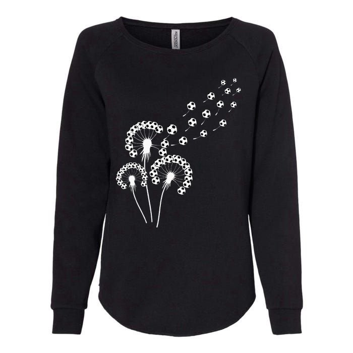 Dandelion Soccer Ball For Soccer Player Soccer Womens California Wash Sweatshirt