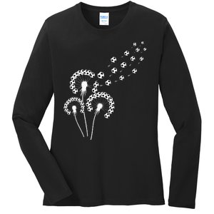 Dandelion Soccer Ball For Soccer Player Soccer Ladies Long Sleeve Shirt