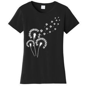 Dandelion Soccer Ball For Soccer Player Soccer Women's T-Shirt