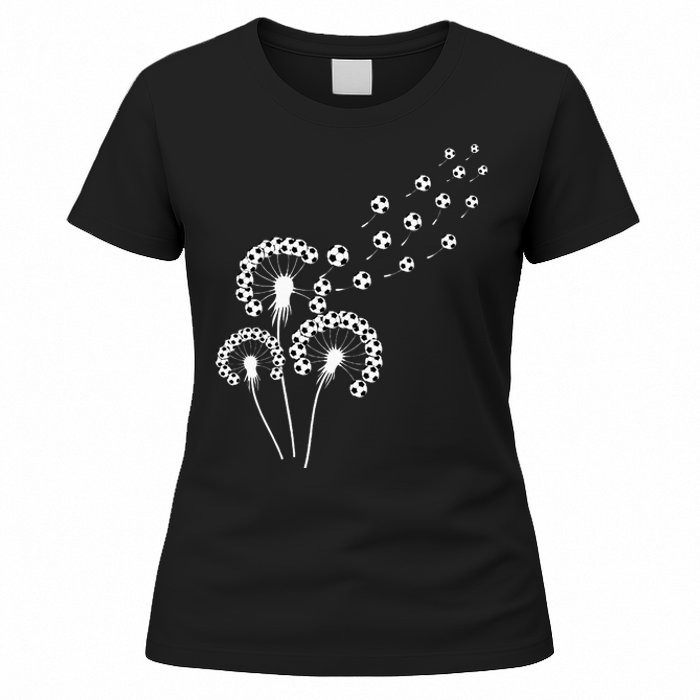 Dandelion Soccer Ball For Soccer Player Soccer Women's T-Shirt