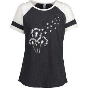 Dandelion Soccer Ball For Soccer Player Soccer Enza Ladies Jersey Colorblock Tee