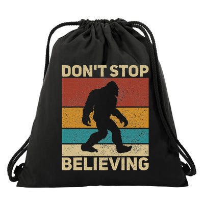 DonT Stop Believing Sasquatch Costume Big Foot Bigfoot Drawstring Bag