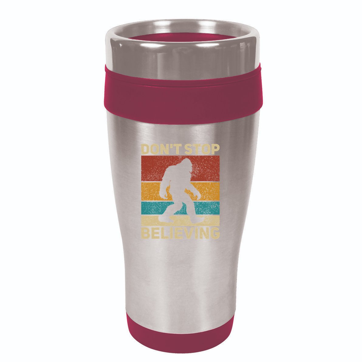 DonT Stop Believing Sasquatch Costume Big Foot Bigfoot 16oz Travel Tumbler