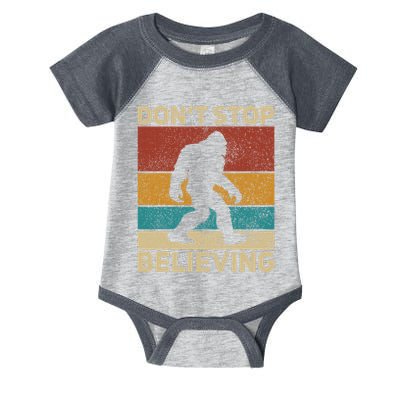 DonT Stop Believing Sasquatch Costume Big Foot Bigfoot Infant Baby Jersey Bodysuit