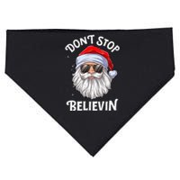 DonT Stop Believin Santa Funny Christmas USA-Made Doggie Bandana