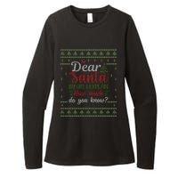 Dear Santa Before I Explain How Much Do You Know Christmas Womens CVC Long Sleeve Shirt