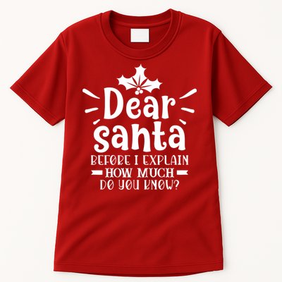 Dear Santa Before I Explain Tall T-Shirt