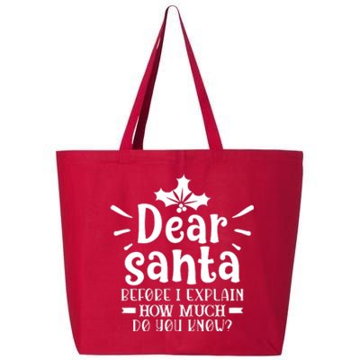 Dear Santa Before I Explain 25L Jumbo Tote