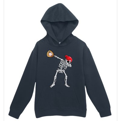 Dabbing Skeleton Baseball Halloween Player Catcher Pitcher Urban Pullover Hoodie