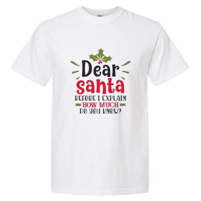 Dear Santa Before I Explain Garment-Dyed Heavyweight T-Shirt