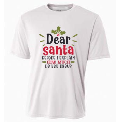 Dear Santa Before I Explain Cooling Performance Crew T-Shirt