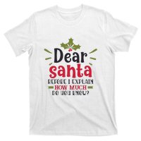 Dear Santa Before I Explain T-Shirt