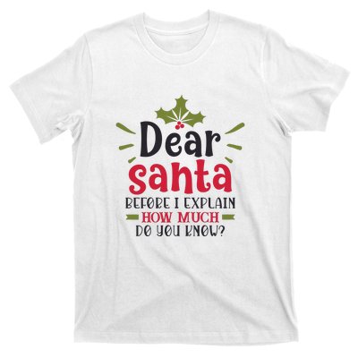 Dear Santa Before I Explain T-Shirt