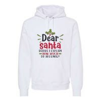 Dear Santa Before I Explain Premium Hoodie