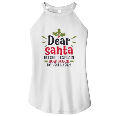 Dear Santa Before I Explain Women’s Perfect Tri Rocker Tank