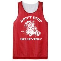 Dont Stop Believing Santa Claus Christmasvintage Mesh Reversible Basketball Jersey Tank