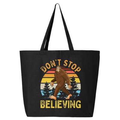Don't Stop Believing Funny Bigfoot Women 25L Jumbo Tote