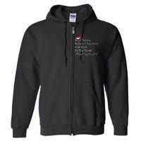 Dear Santa Before I Explain How Much Do You Know Christmas Full Zip Hoodie