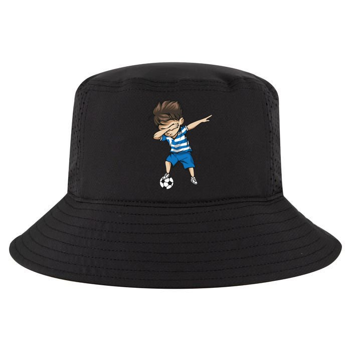 Dabbing Soccer Boy Greece Cool Comfort Performance Bucket Hat