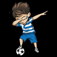 Dabbing Soccer Boy Greece Performance Shirt