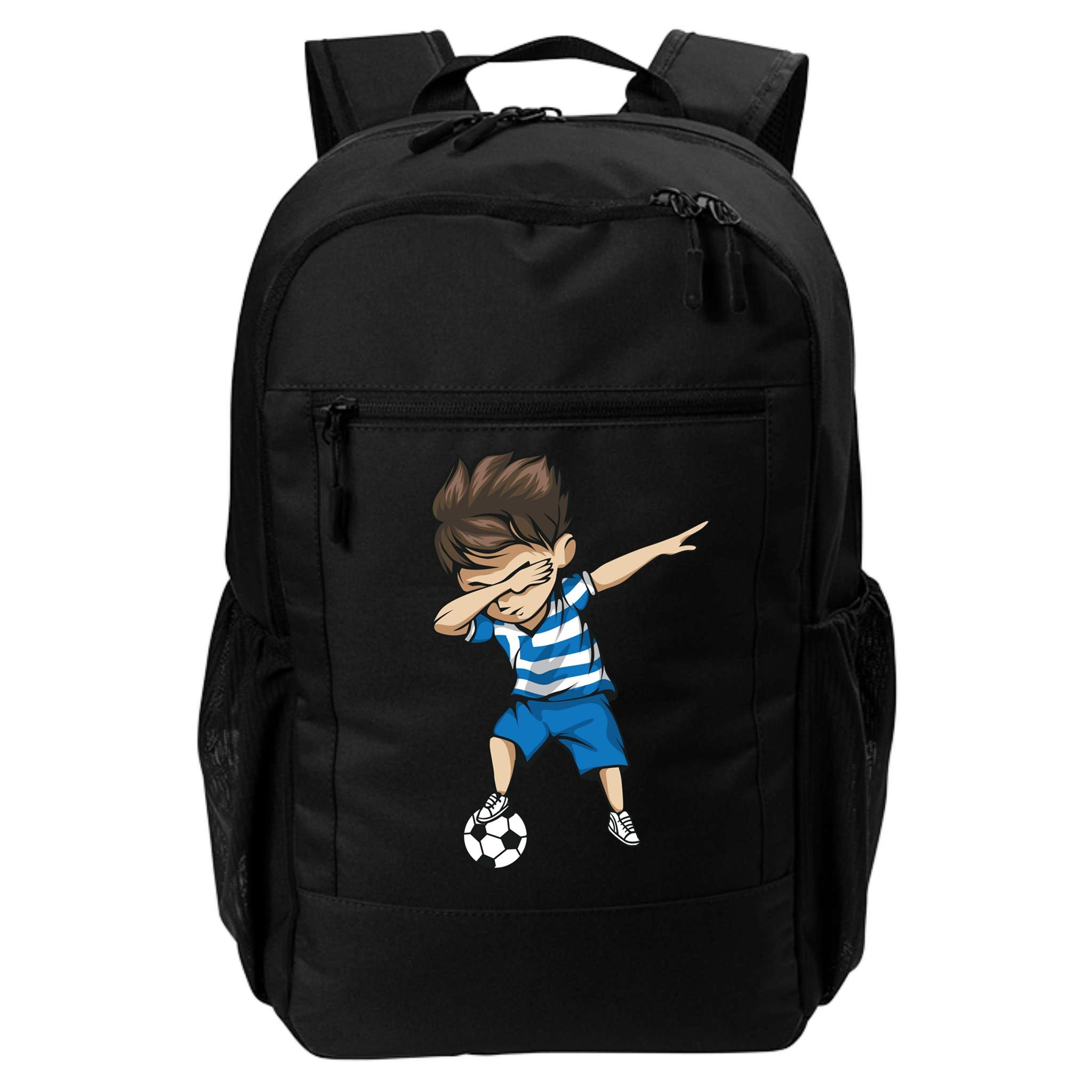 Dabbing Soccer Boy Greece Backpack