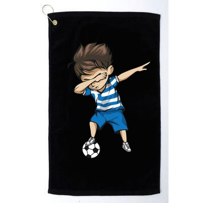 Dabbing Soccer Boy Greece Golf Towel