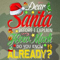 Dear Santa Before I Explain How Much Do You Know Already Legacy Tie Dye Trucker Hat