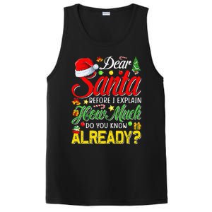 Dear Santa Before I Explain How Much Do You Know Already PosiCharge Competitor Tank