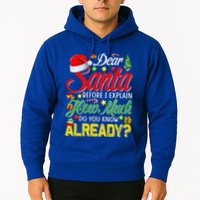Dear Santa Before I Explain How Much Do You Know Already Hoodie