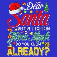 Dear Santa Before I Explain How Much Do You Know Already Button