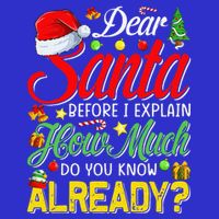 Dear Santa Before I Explain How Much Do You Know Already Mesh Reversible Basketball Jersey Tank