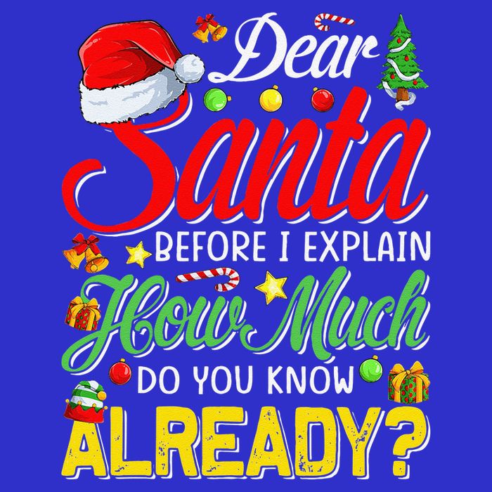 Dear Santa Before I Explain How Much Do You Know Already Mesh Reversible Basketball Jersey Tank