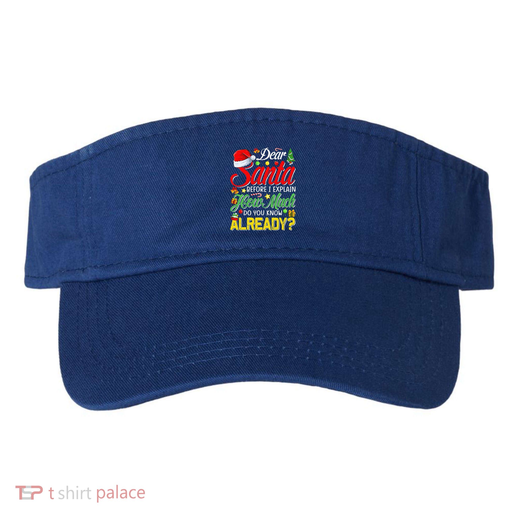 Dear Santa Before I Explain How Much Do You Know Already Visor