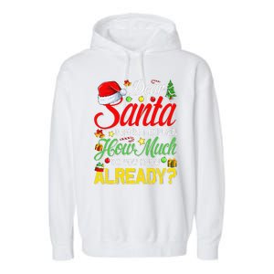 Dear Santa Before I Explain How Much Do You Know Already Garment-Dyed Fleece Hoodie