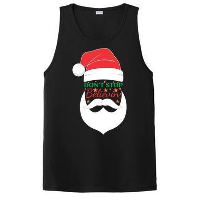 Dont Stop Believing Cute Santa Gift PosiCharge Competitor Tank