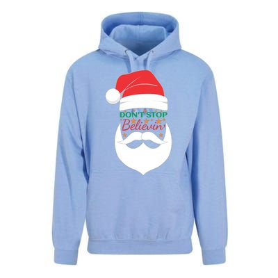 Dont Stop Believing Cute Santa Gift Unisex Surf Hoodie