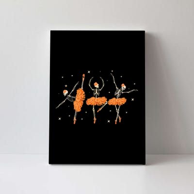 Dancing Skeleton Ballerina Ballet Dance Halloween Canvas