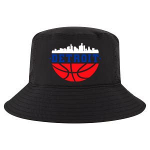 Detroit Skyline Basketball Logo Cool Comfort Performance Bucket Hat