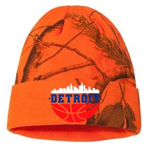 Detroit Skyline Basketball Logo Kati Licensed 12" Camo Beanie