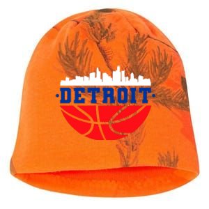 Detroit Skyline Basketball Logo Kati - Camo Knit Beanie