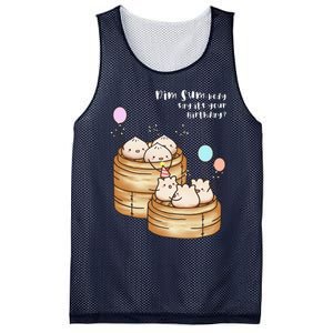 Dim Sum Body Say It's Your Birthday Funny Food Pun T Mesh Reversible Basketball Jersey Tank