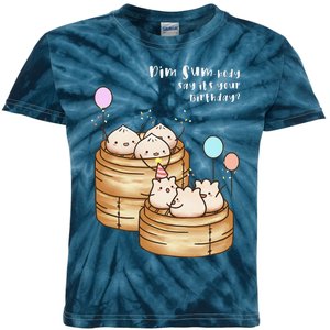 Dim Sum Body Say It's Your Birthday Funny Food Pun T Kids Tie-Dye T-Shirt