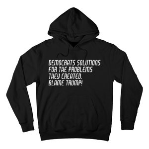 Democrat Solutions Blame Trump Hoodie