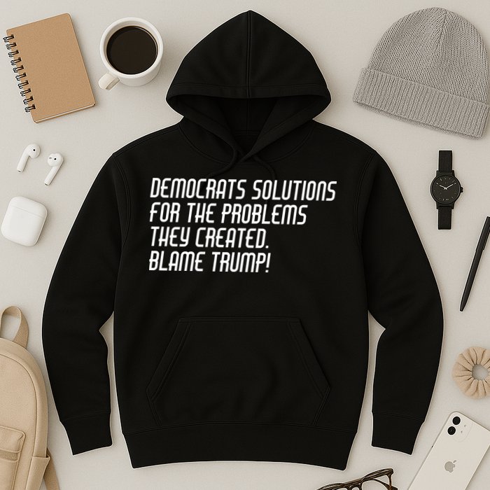 Democrat Solutions Blame Trump Hoodie