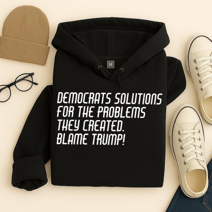 Democrat Solutions Blame Trump Hoodie