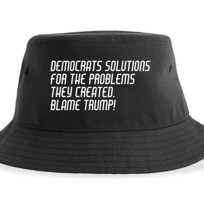Democrat Solutions Blame Trump Sustainable Bucket Hat